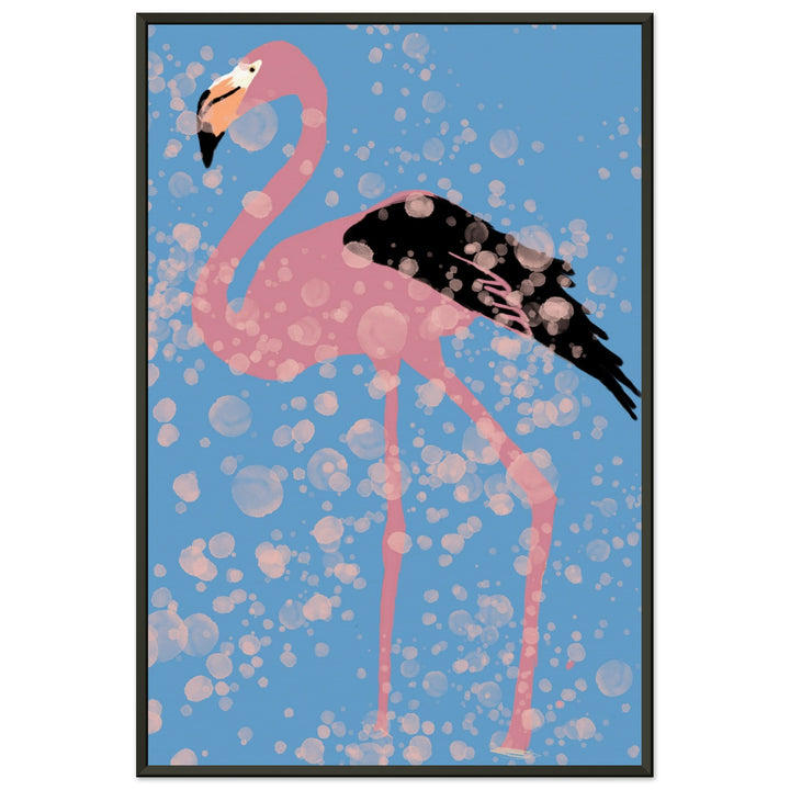 Museum-Quality Matte Paper Metal Framed Poster - Pink Flamingo