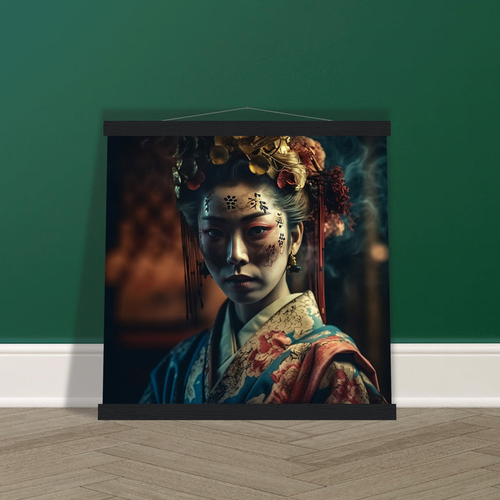 Classic Semi-Glossy Paper Poster with Hanger - Gaze of the Golden Geisha