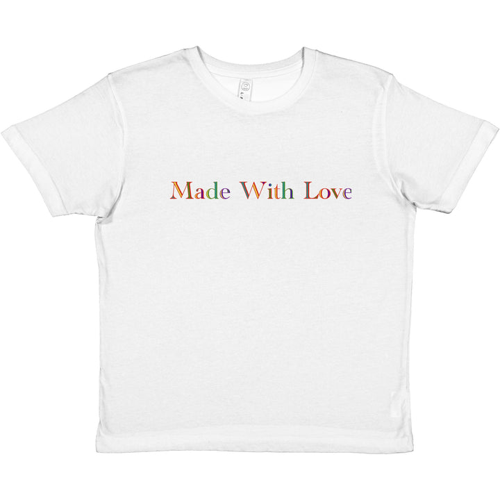 Premium Kids Crewneck T-shirt Unisex "Made With Love"