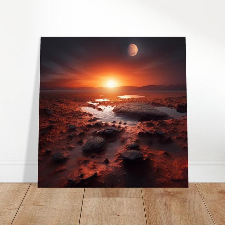 Classic Matte Paper Poster - Sunset on Mars II