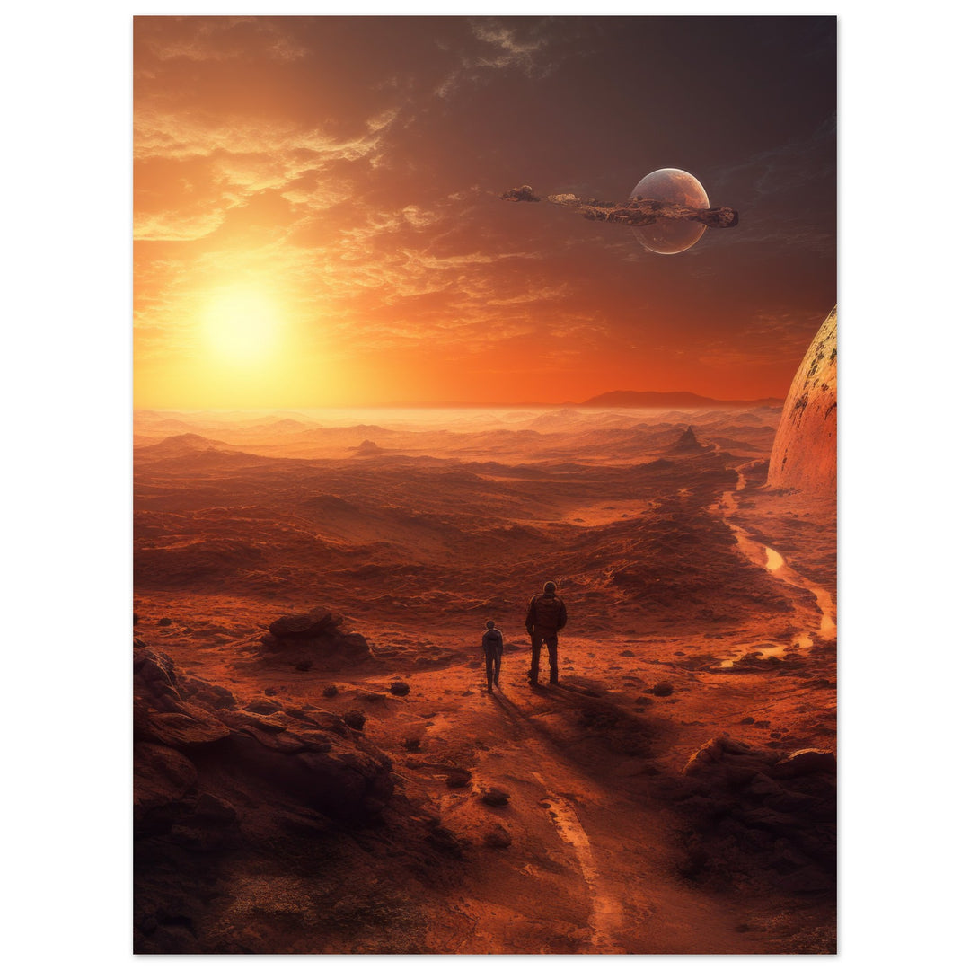 Classic Matte Paper Poster - Sunset on Mars I