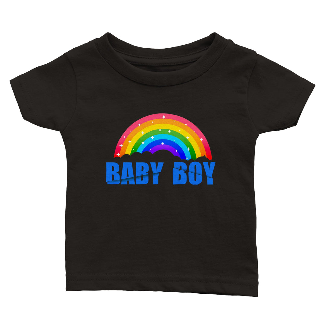 Classic Baby Crewneck T-shirt - Baby Boy Rainbow II